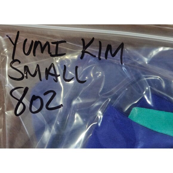 Yumi Kim Silk Colorblock Mini Dress S Dopamine Dressing Resortwear, Art-to-Wear - Picture 11 of 11